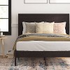 Taylor & Logan Full Amara Wooden Platform Bed with Headboard: Sturdy Slatted Base, No Box Spring Needed - 4 of 4