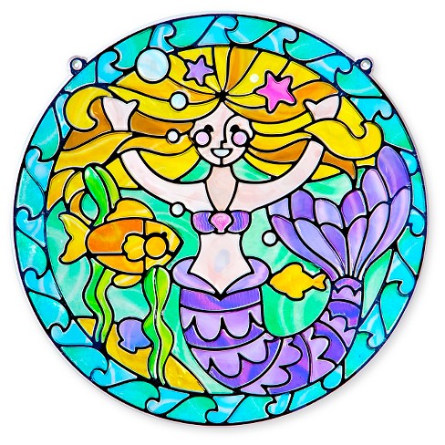 620+ Mermaid Stained Glass Coloring Book Free