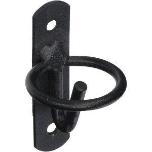 Scenic Road Outdoor Bucket Hook and Gate Latch for Farm and Garden Use, Heavy-Gauge Steel, Black, 6" - 1 of 2