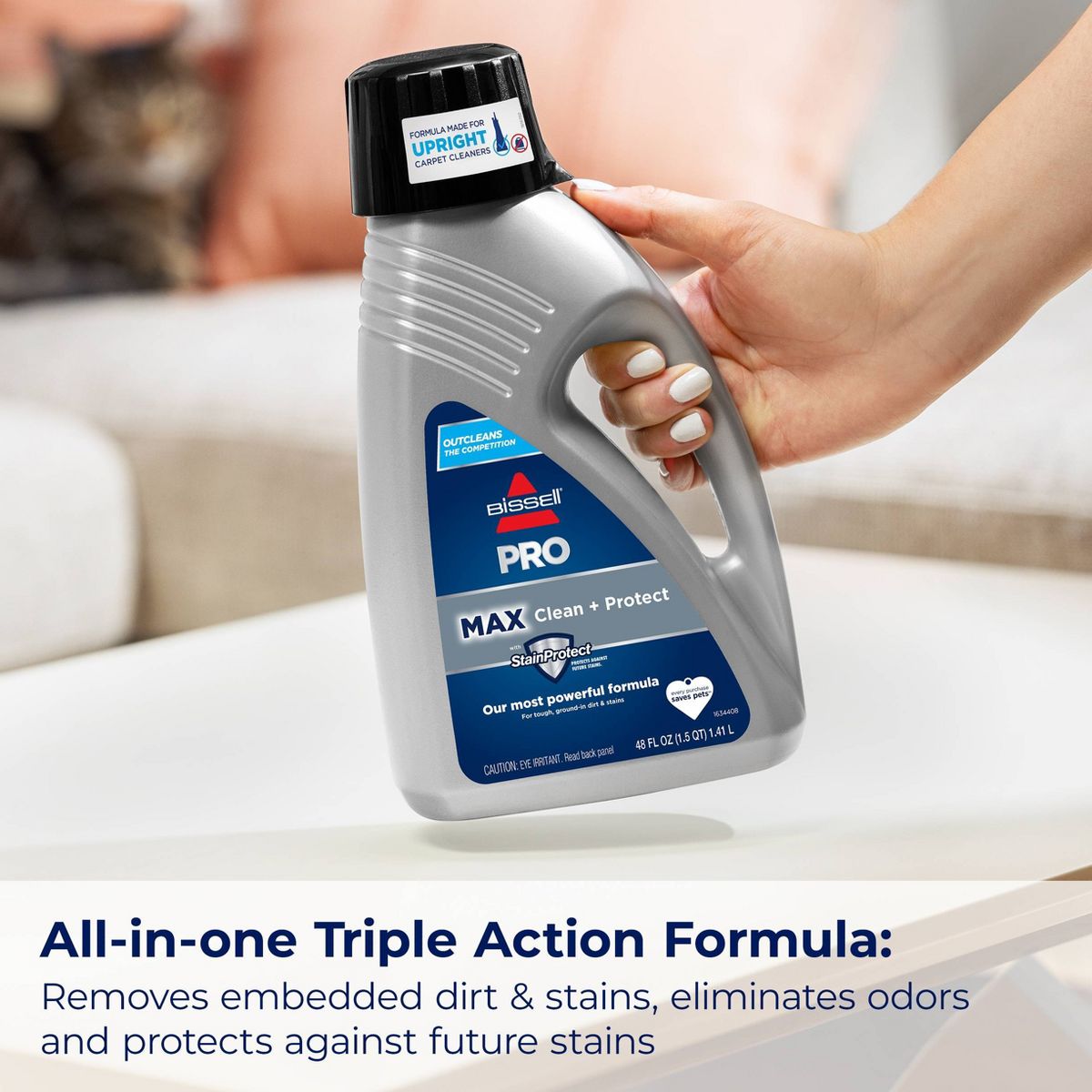 BISSELL PRO 48 fl oz Max Clean + Protect Upright Carpet Cleaning Formula - 78H63: Eliminates Stains & Odors, Fresh Scent - thumbnail 10