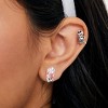 Disney The Nightmare Before Christmas Sterling Silver Jack and Sally Mismatched Stud Earrings - 2 of 4