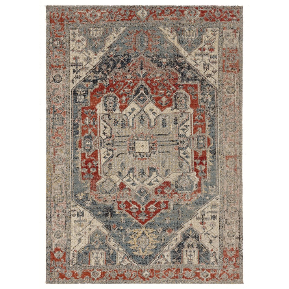 3'x5' Great Zero Anlow Rug Off White/Blue - Linon