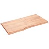 vidaXL Bathroom Countertop Light Brown 47.2 in.x23.6 in.x(0.8 in.-1.6 in.) Treated Solid Wood - 2 of 4
