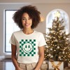 Simply Sage Market Women's Checkered Christmas Smiley Short Sleeve Graphic Tee - 2 of 3
