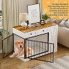 PAKASEPT Dog Crate Furniture, 47"W Dog Crate with Storage Cabinet and Feeder, Dog Kennel Furniture with Double Doors for Small/Medium/Large Dog - 4 of 4