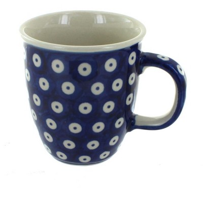 Blue Rose Polish Pottery Dots Coffee Mug