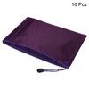 Unique Bargains Waterproof Cloth Zipper Home Office Travel File Bags 10 Pcs - 3 of 4