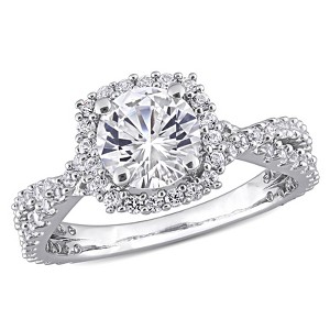 EVERLY JEWELRY |Sterling Silver 2 1/8 CT TGW Created White Sapphire Fashion Ring - 1 of 4