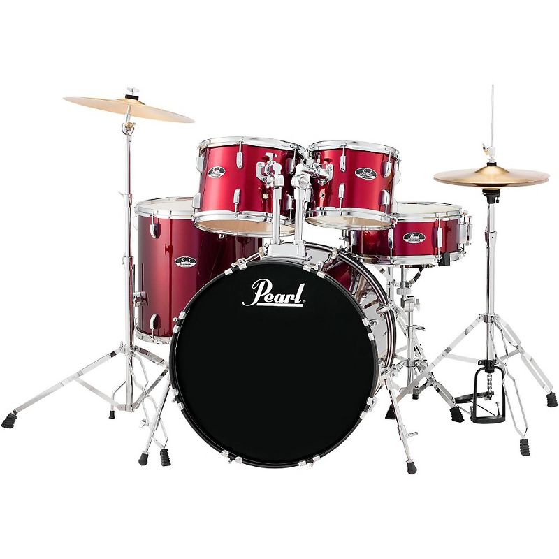 Pearl Roadshow 5-Piece New Fusion Drum Set Wine Red, 1 of 2