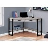 Monarch Specialties Computer Desk Home Office Corner Storage Drawers 42InchL Work Laptop Metal Laminate Grey Black Contemporary Modern - 2 of 4