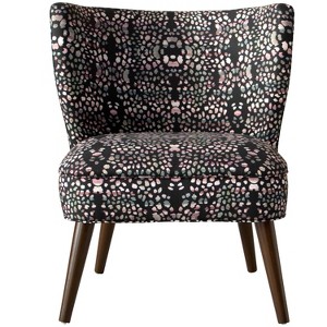 Curved Armless Chair in Mosaic Black - Project 62