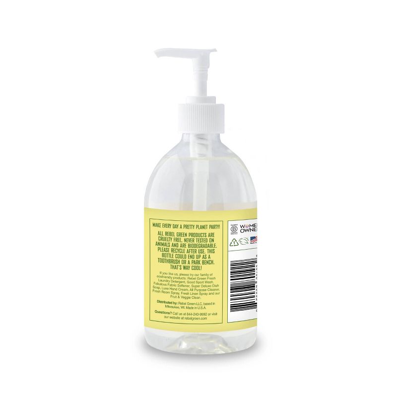 Rebel Green Hand Soap - Peppermint Lemon - 24 fl oz//2ct, 3 of 6