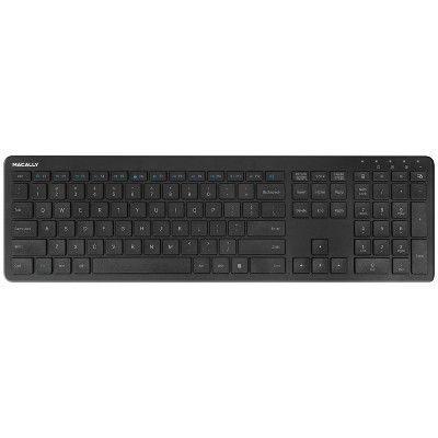 Macally RF Wireless 110 Key Rechargeable Keyboard