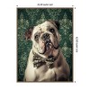 Amanti Art The Gentleman Bulldog by Mowzu  Framed Canvas Wall Art - 3 of 4