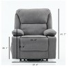 GDFStudio Naya Modern Remote-Controlled Heating and Massage Assistive Upholstered Recliner Chair - 3 of 4