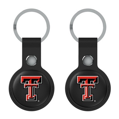 Keyscaper NCAA Big 12 Universities Insignia Black Airtag Holder 2-Pack