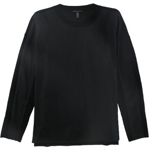 Eileen Fisher Womens Mixed Media Pullover Blouse - 1 of 2