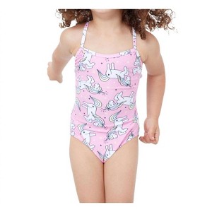 Girl Round Neck One Piece Swimsuit - Gottex 4T - 1 of 4