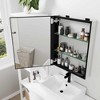Lirago Bathroom Vanities Surface-mounted/Recessed Mirror Cabinet with Mirror with Adjustable Shelf 26*20 Silver - 3 of 4