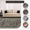 coucheta Washable Area Rug, Vintage Distressed Hallway Floor Carpet, Non-Slip Non-Shedding Soft Bedside Rug, Low Pile Foldable Print Rug - 3 of 4