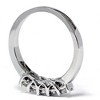 Pompeii3 White Gold 1/2ct 14K Diamond Wedding Guard Ring New - 3 of 4