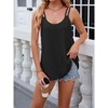 Coolmee Women's Casual Tank Tops Sleeveless Top Spaghetti Strap Shirt Loose Fit Vacation - 3 of 4