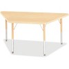 Jonti-Craft Berries Maple Top Elementary Height Trapezoid Table (24 x 48) in Beige - 2 of 2