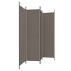 vidaXL Anthracite Fabric 4-Panel Room Divider - Modern Style Room Partition, Versatile Usage, Foldable Design for Easy Storage - 4 of 4
