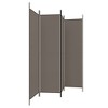 vidaXL 4-Panel Room Divider in Anthracite - 78.7"x86.6" Foldable Privacy Screen - Perfect for Bedroom/Living Room - Fabric Panel Room Divider - image 4 of 4