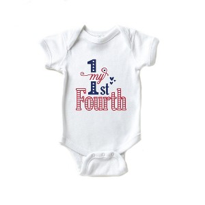 The Juniper Shop My First Fourth Of July Colorful Baby Bodysuit - 1 of 2