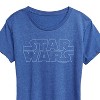 Women's - Star Wars - Logo Outline Short Sleeve Graphic T-Shirt - 2 of 4