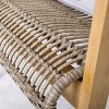 Sapphtopaz Patio Dining Chairs Wicker Outdoor Chair with Thick Cushion, Wicker Back for Garden, Patio, Lawn, Backyard - 4 of 4