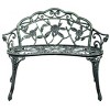 Tangkula Outdoor Garden Bench Cast Aluminum cast iron Antique Green - 4 of 4