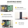 PAGED 5 Tier Book Shelf Metal Storage Shelves with Adjustable Height and Protective Side Rails for Living Room, Home Office - 3 of 4