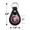 University of Arkansas at Little Rock Trojans Logo Black Leather Keychain - 2 of 4