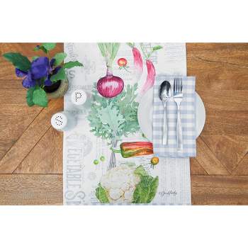 Patricia Heaton Home Blue Florals And Flitters Embroidered Napkin Set :  Target