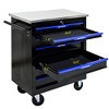 VASIP Movable Rolling Lockable Double with Door Locker and Layered Partition for Auto Repair,Hardware - 4 of 4