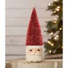 Bethany Lowe 11.75 In Bottle Brush Santa Red Christmas Claus Santa Figurines - 2 of 3