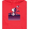 Men's - Peanuts - Snoopy Woodstock Ski Stripes Graphic Fleece Pullover Hoodie - 2 of 4