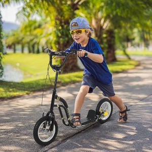 Whisen Kids’ Kick Scooter with Adjustable Height Handlebar and Non-Slip Footplate as Riding-on Toy Gift for 5+ Years Old - 1 of 4