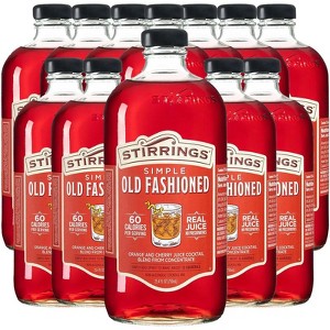 Stirrings Simple Old Fashioned Cocktail Mix 750ml Bottles - Real Juice No Preservatives - 60 Calories - Drink Mixer - 1 of 4