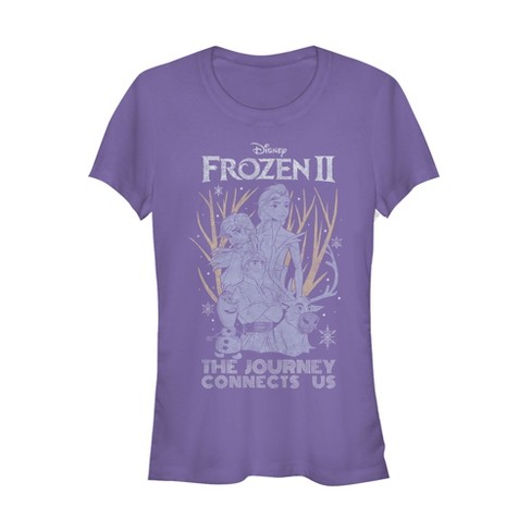 Juniors Womens Frozen 2 Vintage Journey Connects T-Shirt - image 1 of 3