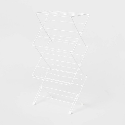 Rubber Wood and Stainless Steel Drying Rack - Brightroom™