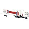 1980 Kenworth K-100 COE Aerodyne Transporter White "Datsun Racing" 1/87 (HO) Scale Model Car by Brekina - 2 of 3