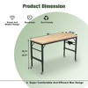 NicBex Adjustable Writing Desk,Computer Desk for Home,Office,Workshop,Black - 3 of 4