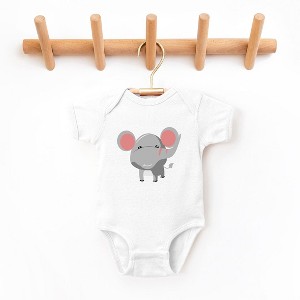 The Juniper Shop Elephant Colorful Baby Bodysuit - 1 of 2
