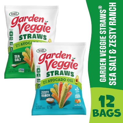 Sensible Portions Garden Veggie Sea Salt & Ranch Straws with Avocado Oil - 9oz/12ct