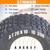 Set of 2 ATV Tires All-Terrain Tires 20X10-10 4PR ATV UTV Trail Sand Mud Off-Road Tires Tubeless - 3 of 4