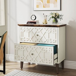 Hommoo Wood File Cabinet, 2-Drawer Filing Cabinet Storage Cabinet - 1 of 4