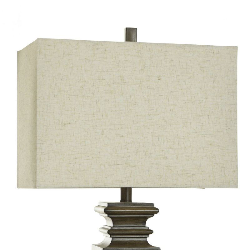 Dorthy Traditional Table Lamp Brown Faux Wood Finish - StyleCraft, 5 of 8